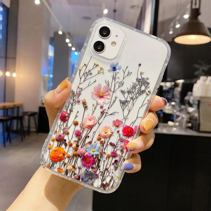 Flower Phone Case For iPhone 17 18 Pro Max Case iPhone 15 13 14 11 12