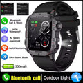 Military Smart Watch Men 3ATM Outdoor Sports Fitness Tracker Blood