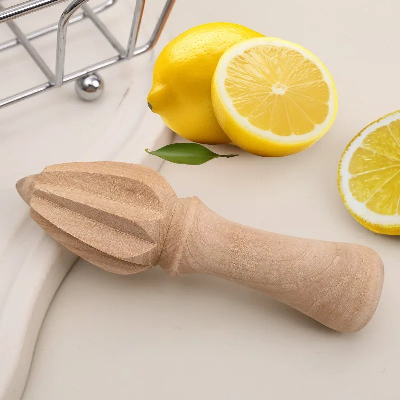 Wooden Reamer Lemon Squeezer Beech Wood Citrus Squeezer Reamer Orange