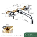 Smesiteli Modern Rose Gold Basin Faucet Double Handle Brass Surface