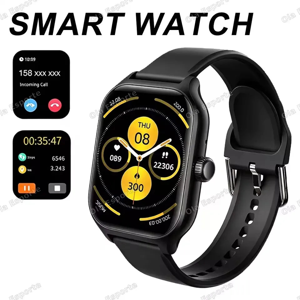 Men's Smart Watch Women's Gift 2.01'' HD Full Touch Screen Sports