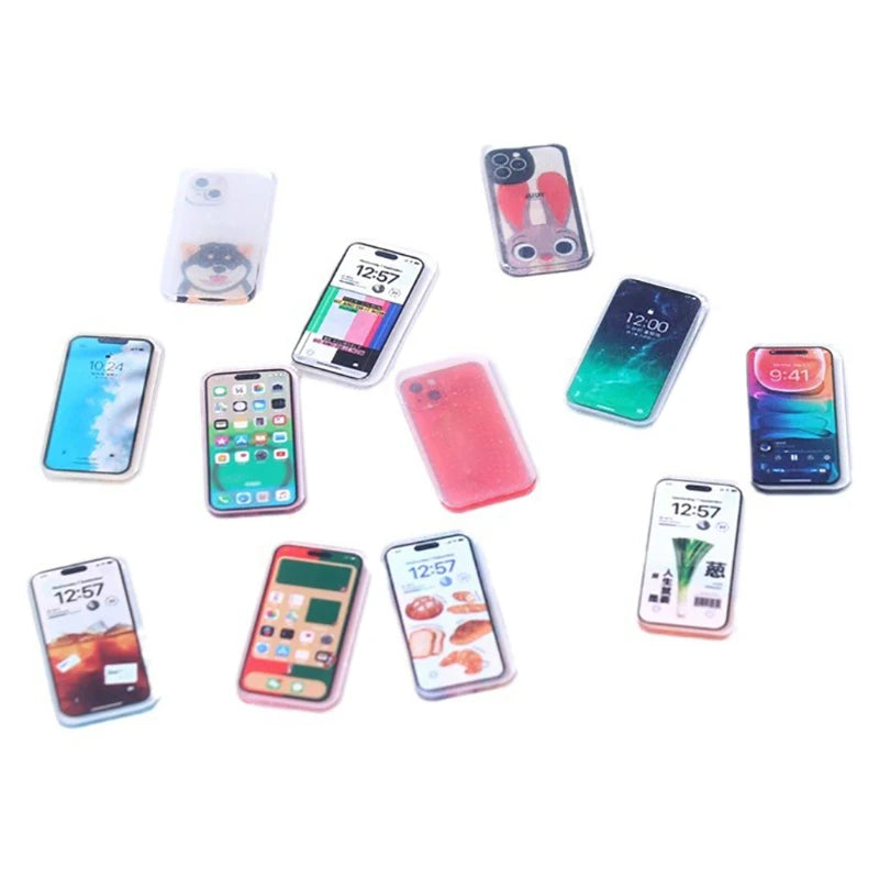 Dollhouse Miniature Mobile Phone Simulation Smartphone Model Kids