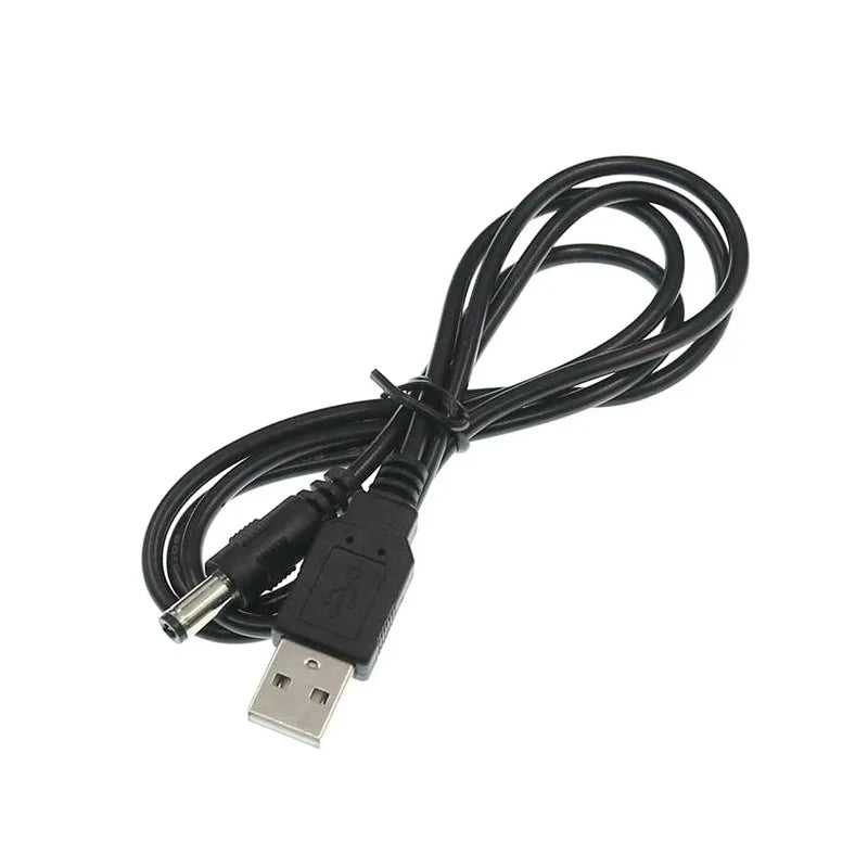 USB to DC Charging Cable 1M 5V Round Hole 5.5*2.1mm Plug 5V Power