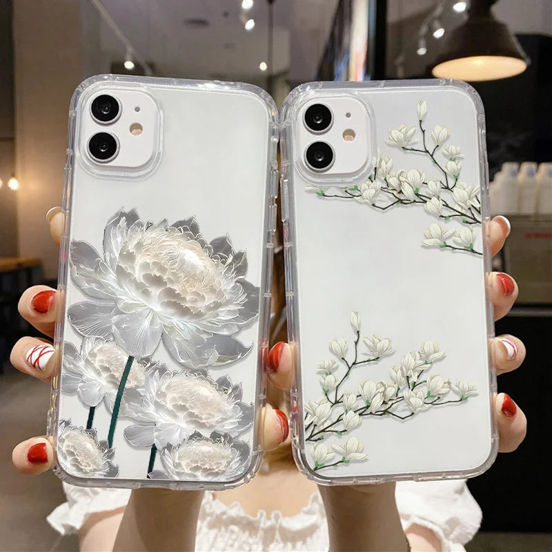 Flower Phone Case For iPhone 17 18 Pro Max Case iPhone 15 13 14 11 12