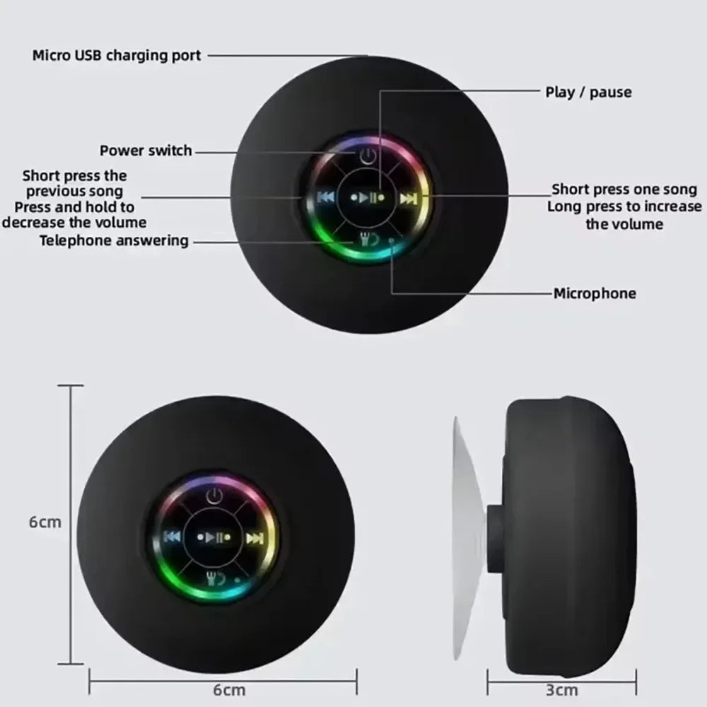 Bluetooth Speaker Mini Portable Wireless Bluetooth Audio Led IPX4