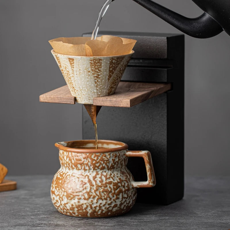 Coffee Cup  Fashion Exquisite High Sense Retro Style Hand Brewed