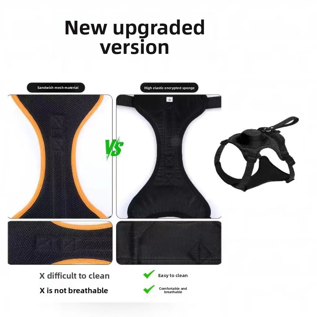 Dog Leash Harness All In One Retractable Dog Walking Rope Medium