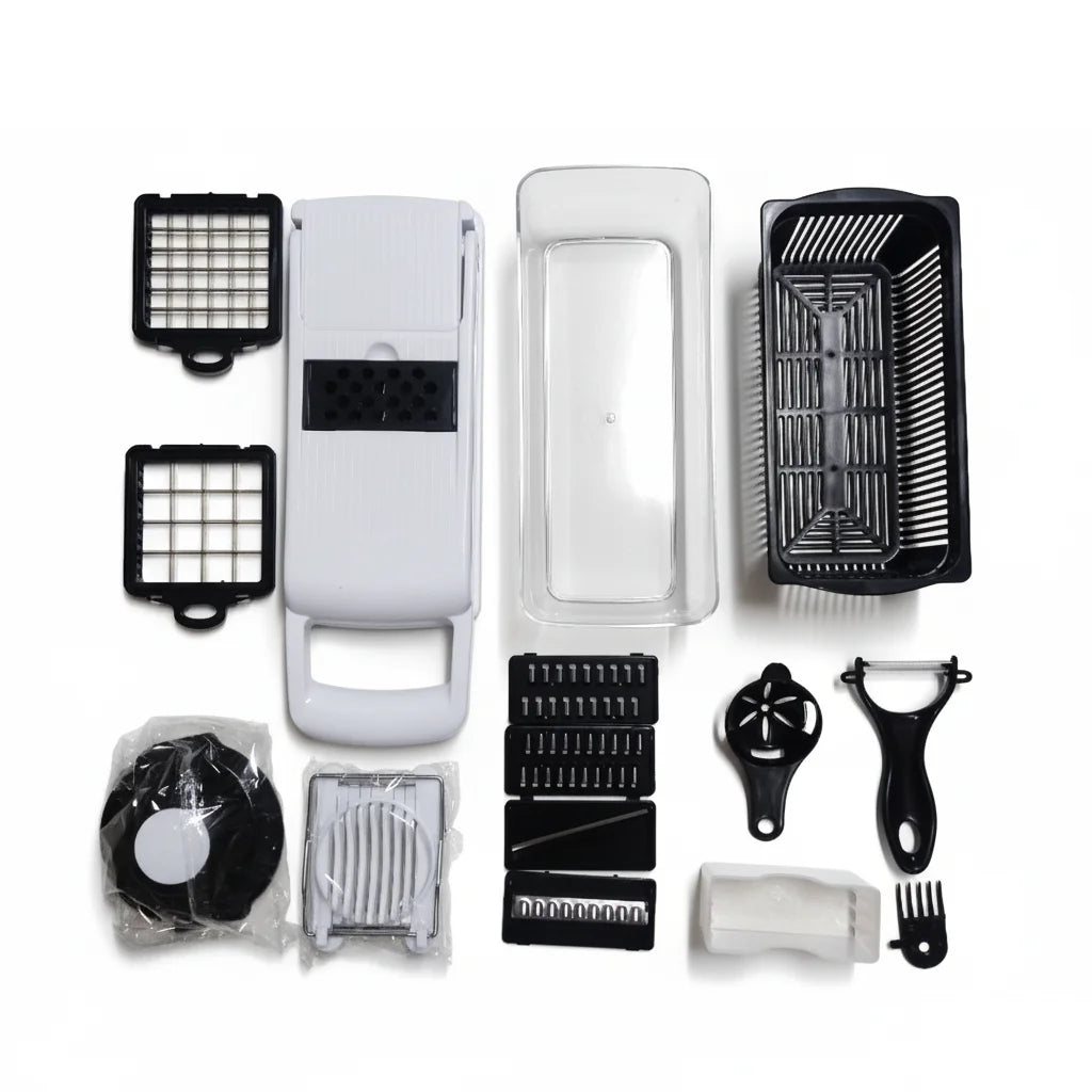 12 in 1 Multifunctional Vegetable Cutter Food Chopper Potato Slicer Carrot Grater Onion Shredder Salad Cutter Kitchen Gadgets