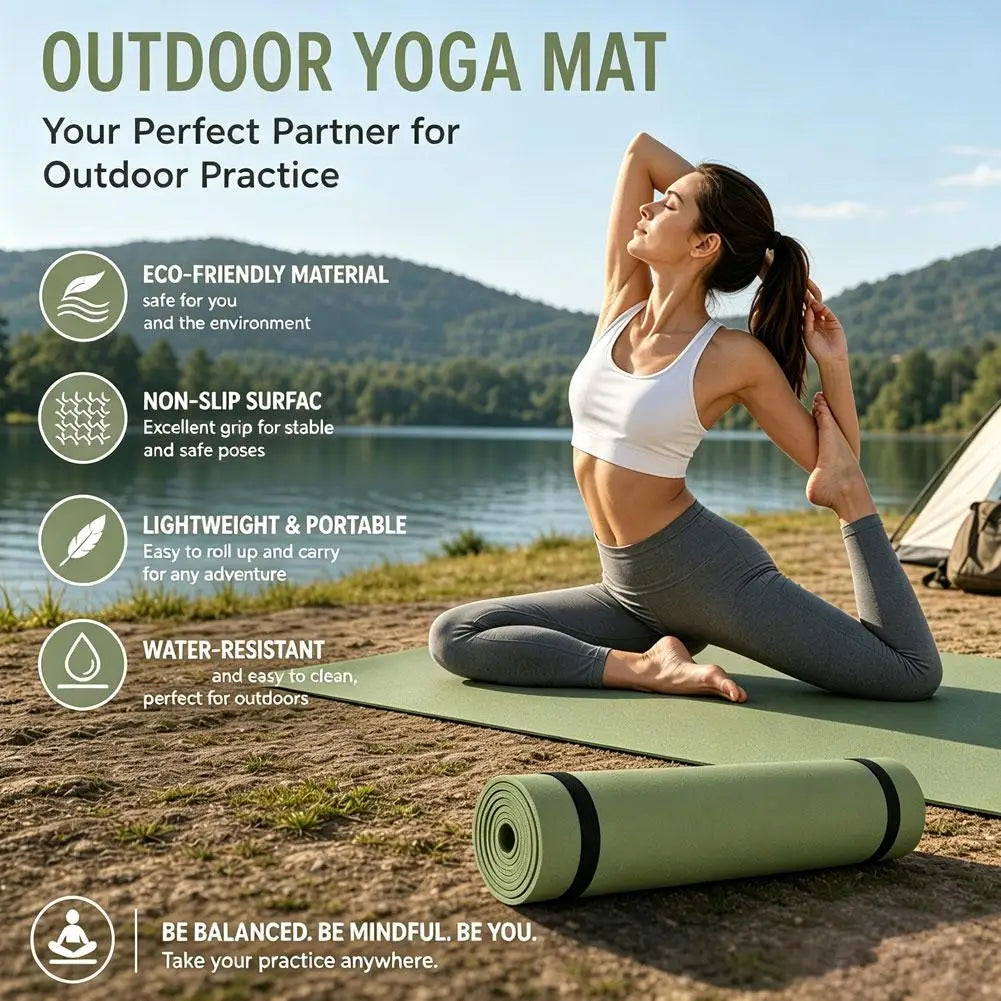 Yoga Pad Non Slip Exercise Mat For Home Yoga, Pilates, Stretching