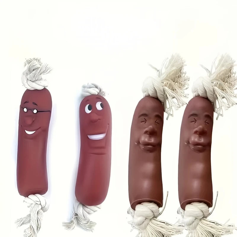 Dog Sausage Chew Toy - Bite-Resistant And Not Easy to Break