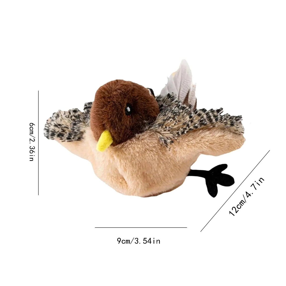 Interactive Cat Toys Flying Bird Cat Toy Flapping Wings Sparrow Toys