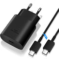 USB C 25W Fast Wall Charger with USB C to Type C Fast Charging Cable