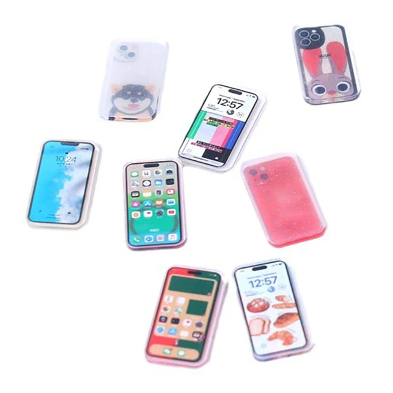 Dollhouse Miniature Mobile Phone Simulation Smartphone Model Kids
