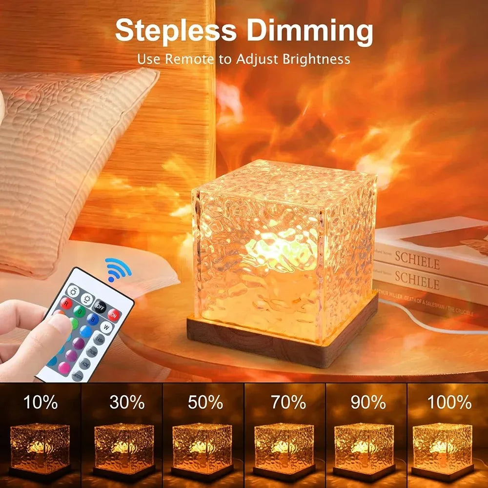 Aurora Water-Ripple Night Light, 16 Colours