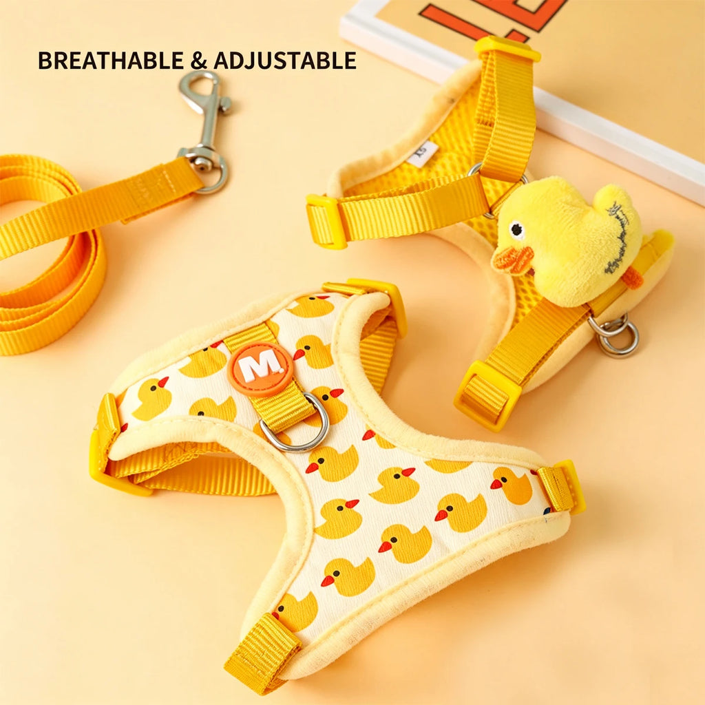 Small Puppy Harness and Leash Set Harnesses for Dogs Strap Dog Collar
