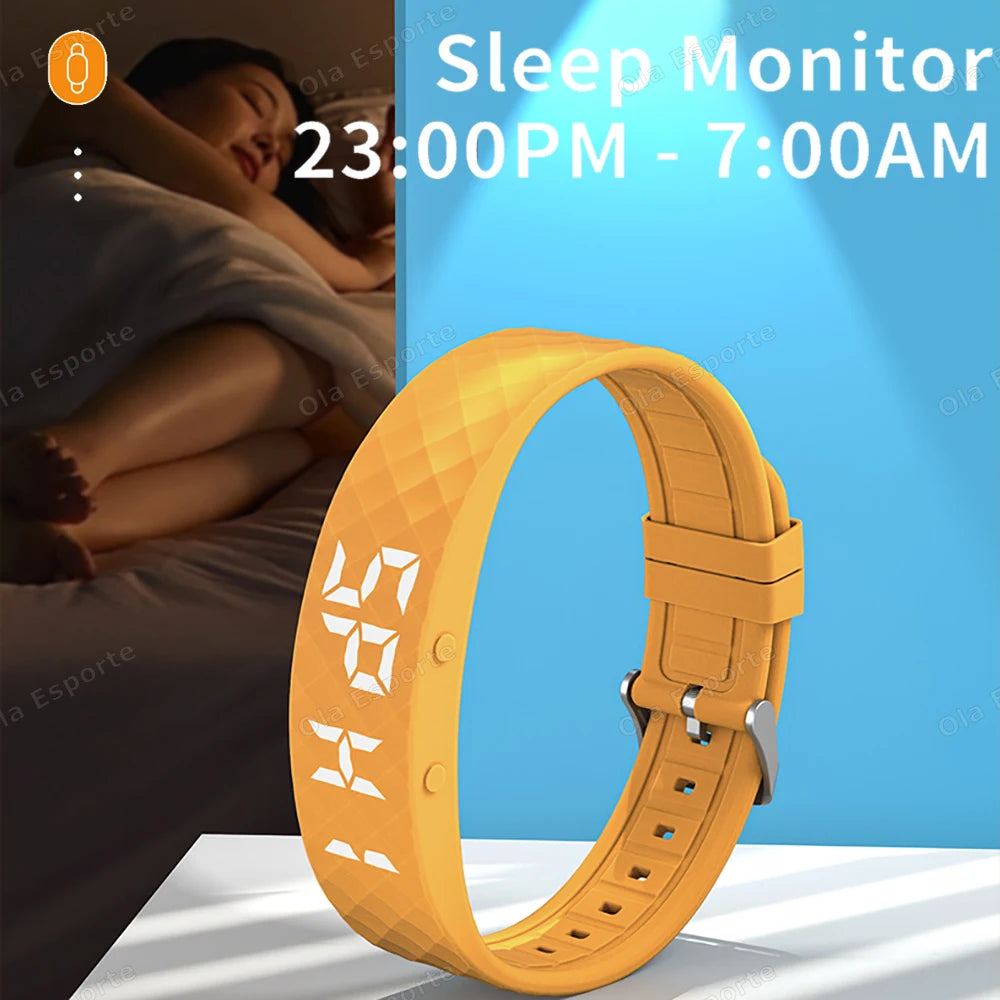 Smart Watch Men Women Pedometer Fitness Bracelet Step Count Multi