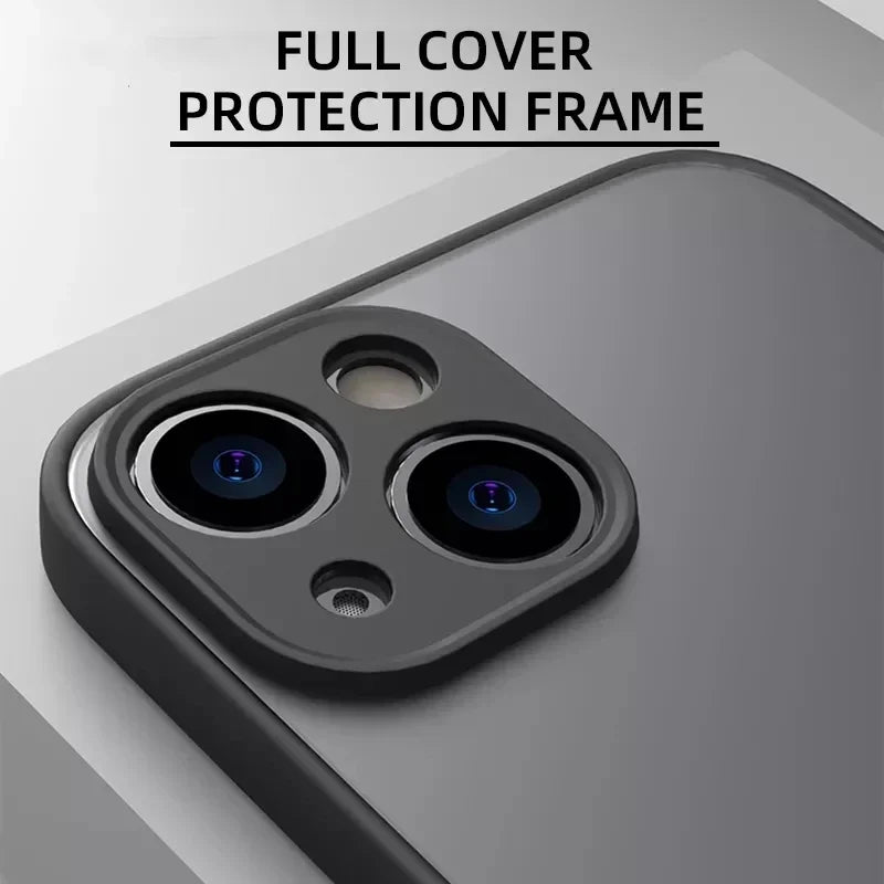 Matte Phone Case For iPhone 14 13 12 15 Pro Max Mini Luxury Soft