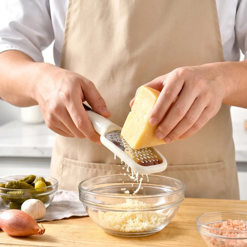 Kitchen Gadgets7Stainless Steel Peeler, Whisk, And Grater Set With A