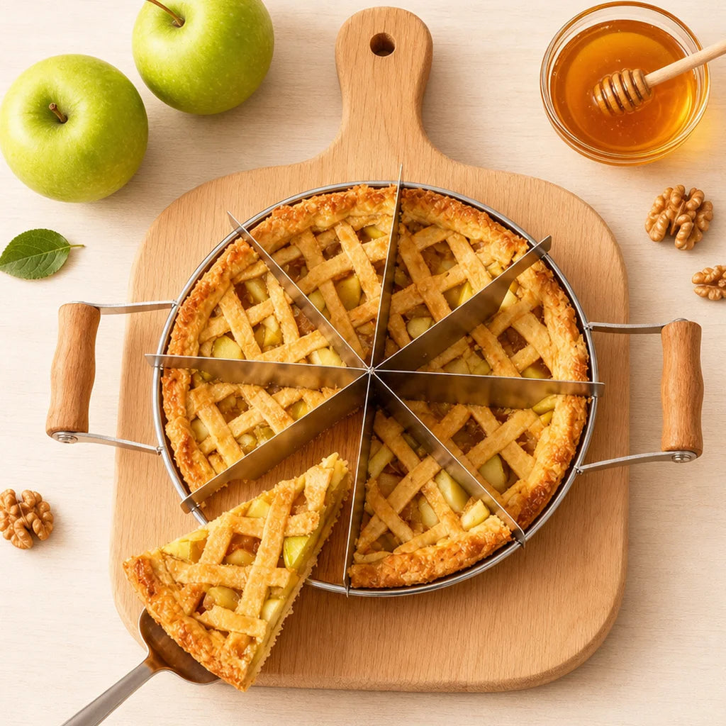 201 Stainless Steel Cake Divider 6/7/8 Equal Portions Cake Slicer Pizza Pie Cutter Kitchen Gadgets Pastry Cheese Divider Tool