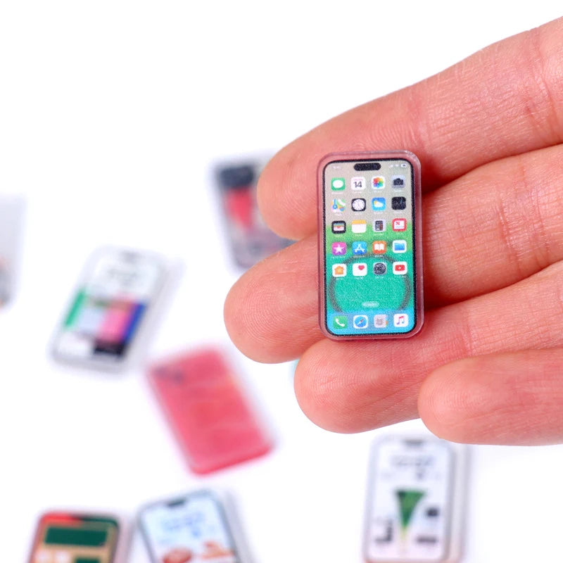 Dollhouse Miniature Mobile Phone Simulation Smartphone Model Kids