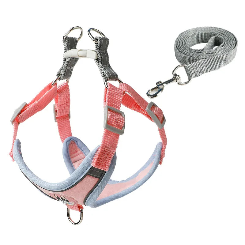 Dog Harness Leash Sets Adjustable Dog Harness for Small Dog Leash
