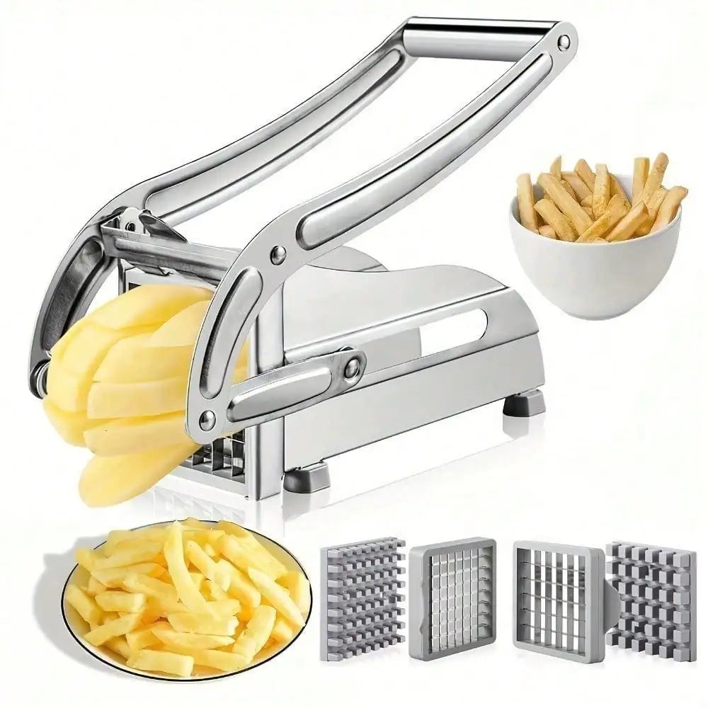 Vegetable Cutter, French Fry Cutter, Stainless Steel Fruit Cutter