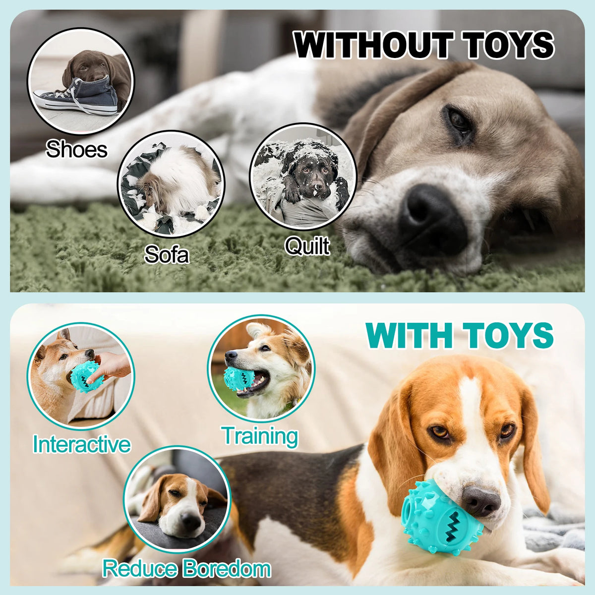 Dog Grinding Teeth Toys Chew Toys Cleaning Teeth Anti Bite