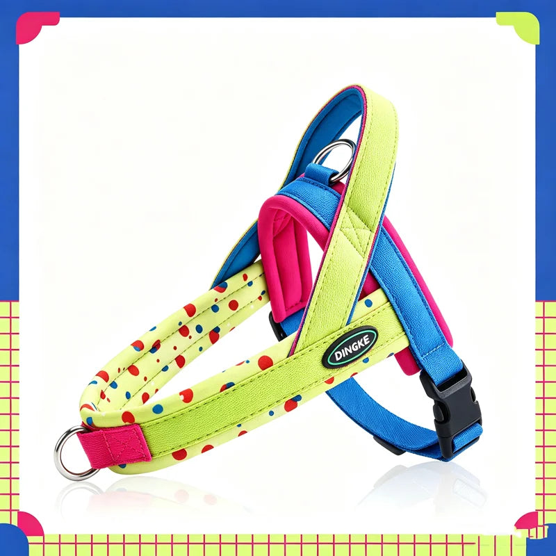 Saddle Style Dog Harness Leash No Pull Pet Vest Harness 360° Swivel