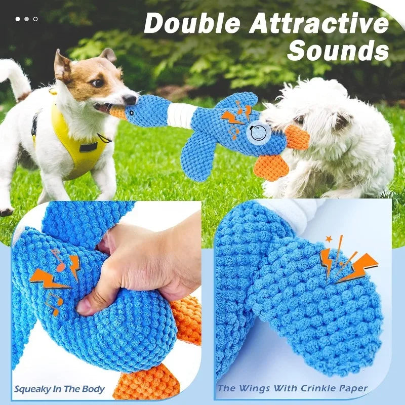 Cat Dog Toys for Aggressive Chewers Cats Dogs, Chew Squeak Toy Cats