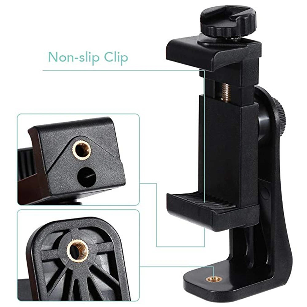 Photo Vlog Filming Accessories Portable Tripod Mount Cell Phone Clip