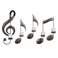 Candle Holder Iron Art Nordic Music Symbol Shape Candlelight Holder