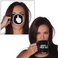 Have a nice day mug middle finger cup, coffee cup breakfast cup