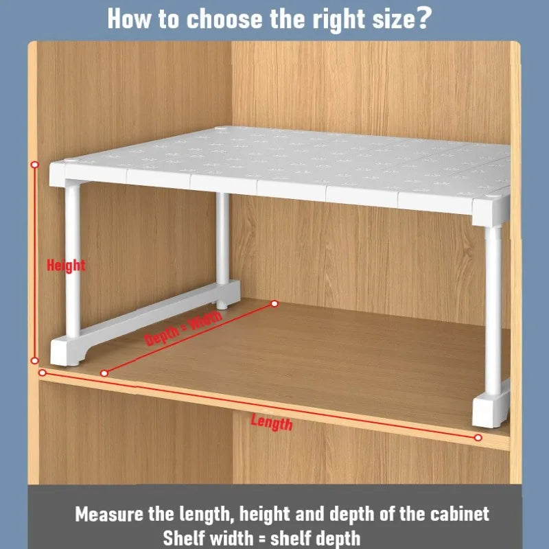 Stackable Shelves Closet Wardrobe Partition Cabinet Organizers