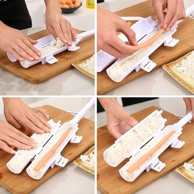 Quick Sushi Maker Japanese Roller Rice Mold Bazooka Vegetable Meat